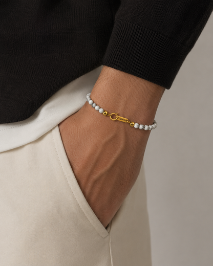 Drift Beads 08 - White Howlite
