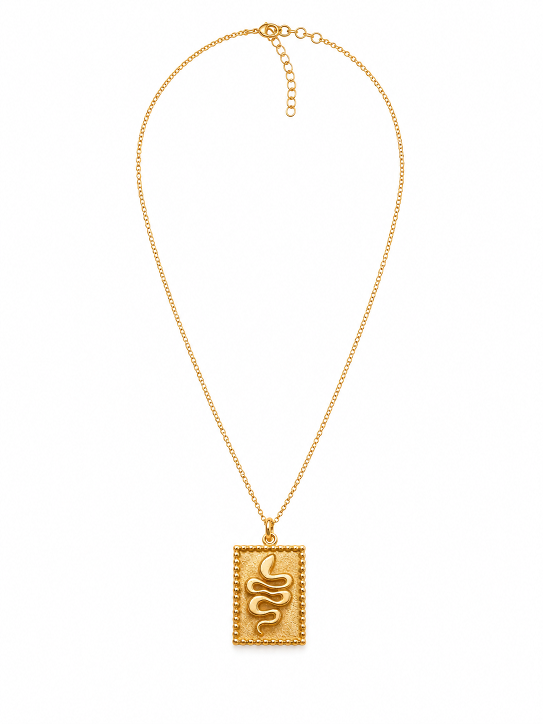 Serpent Tag Necklace