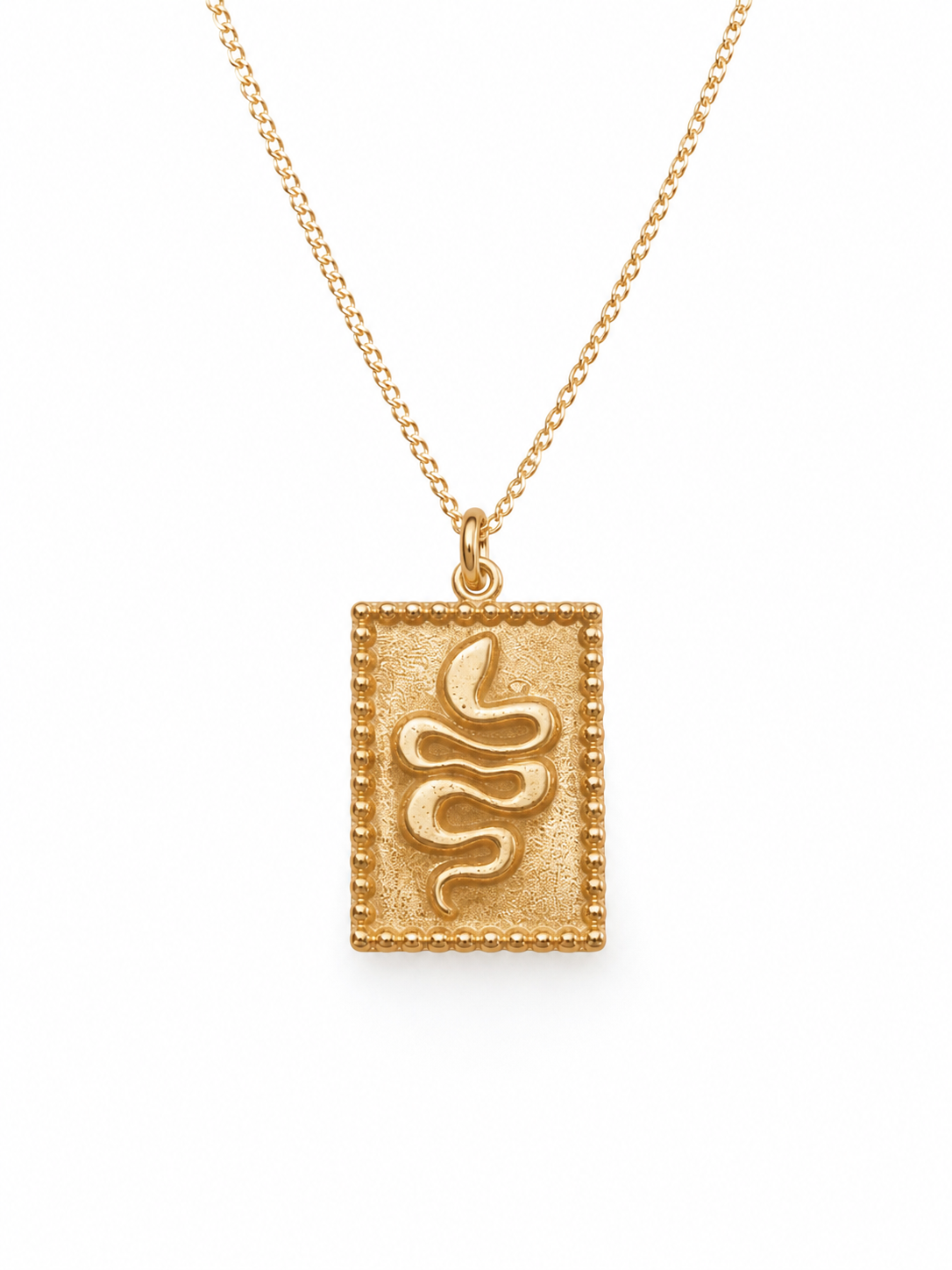 Serpent Tag Necklace