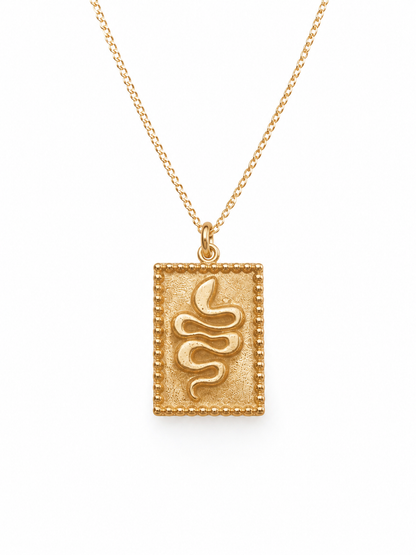 Serpent Tag Necklace