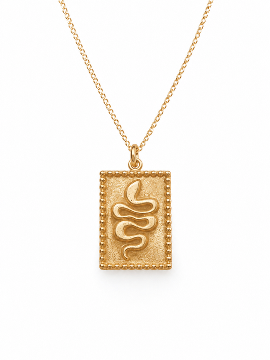 Serpent Tag Necklace