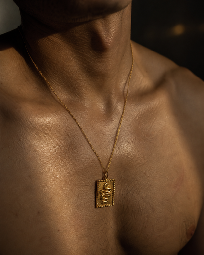 Serpent Tag Necklace